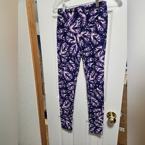 NWT LuLaRoe Purple Wolf Leggings OS